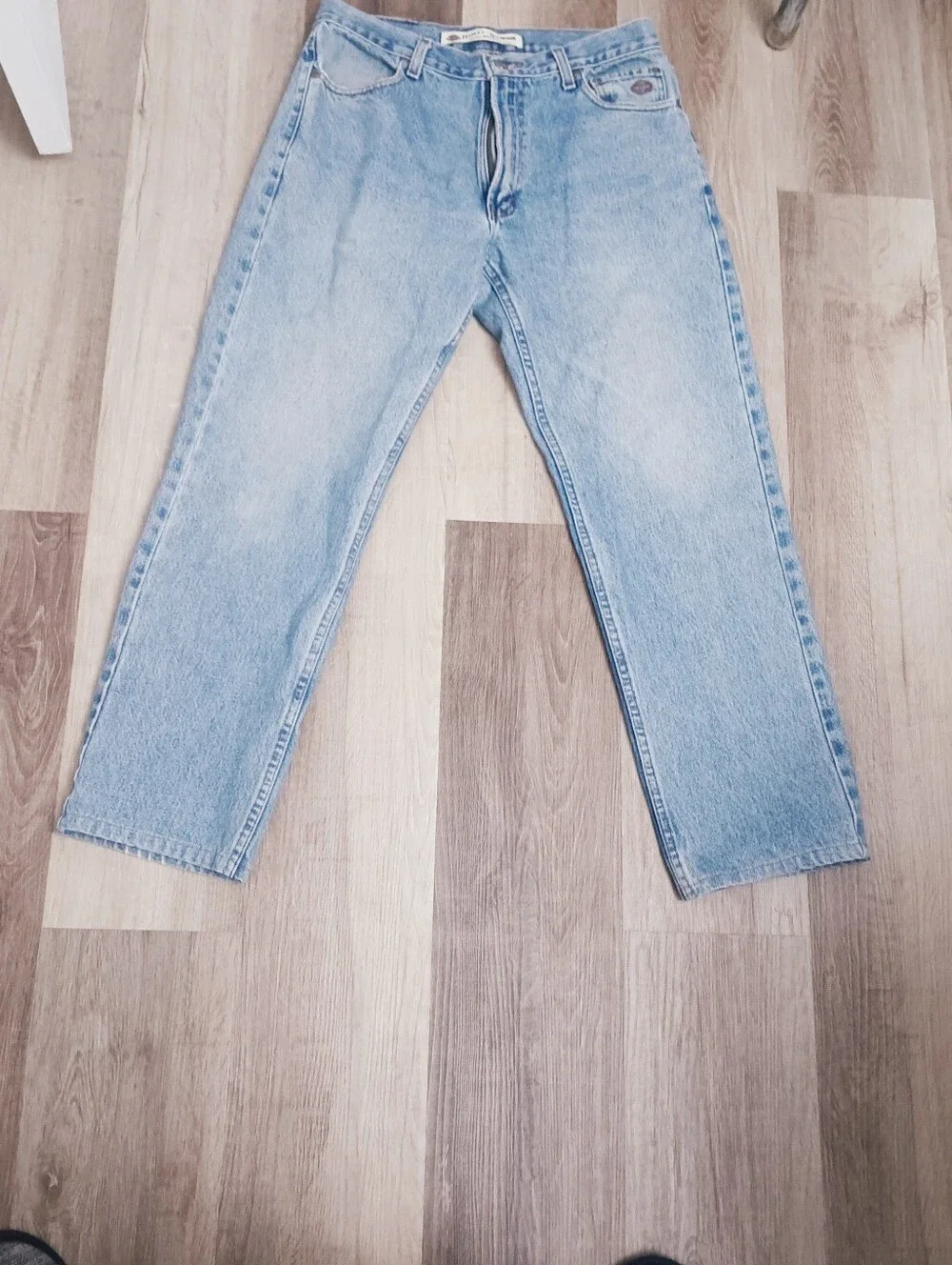 Light Blue Vintage Harley Davidson Men's Size 33-30Denim Jeans - Two Pair